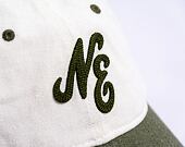 Kšiltovka New Era 9TWENTY Linen Script  - White / Olive