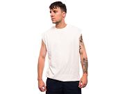 Triko bez rukávů Karl Kani Small Signature Essential Sleeveless Tee off white