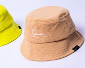 Klobouk Karl Kani Signature Frottee Bucket Hat sand