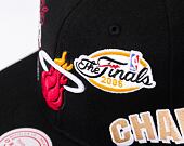 Kšiltovka Mitchell & Ness World Champs Snapback NBA Miami Heat Black