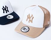 Kšiltovka New Era - 9FORTY Trucker World Series - NY Yankees - Beige