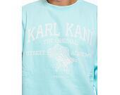 Mikina Karl Kani Street Academy OS Crew light blue