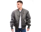 Bunda Karl Kani Small Signature Distressed Bomber Jacket anthracite