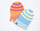 Kulich New Era - Medium Knit Stripe Beanie - Pastel Blue / Neon Yellow