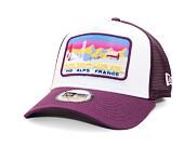 Kšiltovka New Era - 9FORTY A-Frame Trucker Ski Patch - Purple / White