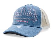 Kšiltovka Von Dutch - Trucker Fargo - Caps - Cot Twill Denim - Blue/ Pink