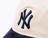 Kšiltovka New Era - MLB Distressed 9TWENTY - NY Yankees - Cream / Navy