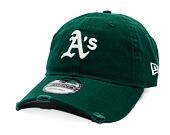 Kšiltovka New Era - MLB Distressed 9TWENTY - Oakland Athletics - Dark Green / Gold