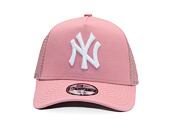 Dětská Kšiltovka New Era - MLB Essential 9FORTY Trucker - NY Yankees - Pink / White