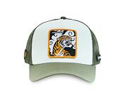 Kšiltovka Capslab - Trucker Angry Tiger - Green