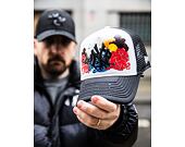 Kšiltovka New Era - MLB Orient Graphic 9FORTY Trucker - NY Yankees - White / Black