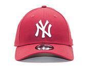New Era League Essential New York Yankees 9FORTY Cardinal/White Strapback Cap