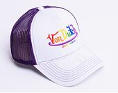 Von Dutch Fargo Trucker Cotton Twill White/Purple Cap