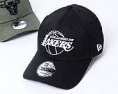 New Era 9FORTY NBA Essential outline Los Angeles Lakers Strapback Black Cap