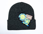 Mitchell & Ness XL LOGO PATCH KNIT HWC Golden State Warriors Black Winter Beanie