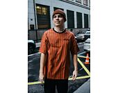 New Era Pinstripe Oversized Tee Redwood / Black T-Shirt