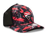 New Era 9FIFTY Stretch-Snap Ducati Corse All Over Print Ducati Black / Scarlet Cap