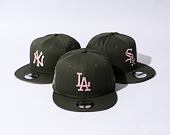 New Era 9FIFTY MLB Side Patch Los Angeles Dodgers New Olive / Dirty Rose Cap