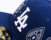 New Era 59FIFTY MLB All-Over-Print Paisley 5 Los Angeles Dodgers Team Color / Optic White Cap