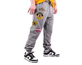 Tepláky Mitchell & Ness NHL M&N CITY COLLECTION FLEECE PANT BRUINS Grey Heather