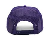 New Era 9FORTY A-Frame Trucker NBA Team Clear Black Los Angeles Lakers White / Purple Cap