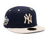 Kšiltovka New Era 59FIFTY MLB World Series Pin New York Yankees Light Navy / Chrome White