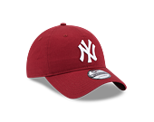 Kšiltovka New Era 9TWENTY MLB League Essential New York Yankees Cardinal / Optic White