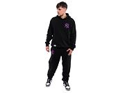 Mikina New Era League Essentials Oversized Hoody New York Yankees Black / Purple Nitro