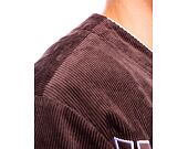 Dres Karl Kani Woven Retro Corduroy Baseball Shirt brown