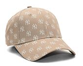 Dámská kšiltovka New Era 9FORTY Womens MLB Monogram New York Yankees Ash Brown