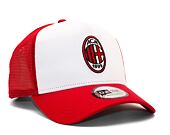 Kšiltovka New Era 9FORTY A-Frame Trucker Core AC Milan White / Scarlet White / Scarlet