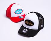 Dětská kšiltovka New Era 9FORTY Kids A-Frame Trucker Oval Black / White