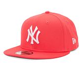 Kšiltovka New Era 9FIFTY MLB League Essential New York Yankees Lava Red / White