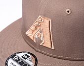 Kšiltovka New Era 9FIFTY MLB Patch Arizona Diamondbacks Retro - Ash Brown / Stone