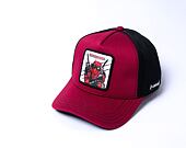 Kšiltovka Capslab Marvel Trucker - Deadpool - Black / Bloody Red