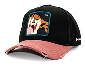 Kšiltovka Capslab Looney Tunes Trucker - Distressed Taz - Black / Sand / Red