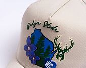 Kšiltovka New Era 9FORTY A-Frame Trucker NBA Milwaukee Bucks - Stone