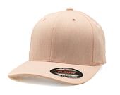 Kšiltovka Yupoong Flexfit Pastel Melange Cap Peach