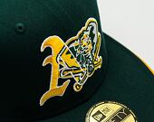 New Era 59FIFTY MLB Team Color Split 5 Oakland Athletics Green Cap