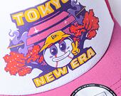 Kšiltovka New Era - 9FORTY Trucker Graphic Print - Tokyo - Pink