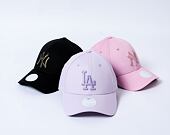 Dámská kšiltovka New Era - 9FORTY Metallic Logo - LA Dodgers - Pastel Purple