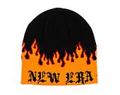 Kulich New Era - Knit Thin Flame Skull Knit - Orange