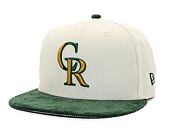 Kšiltovka New Era - 59FIFTY MLB Contrast Cord - Colorado Rockies - Stone / Green