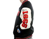 Bunda Mitchell & Ness - Team History Varsity Jacket Vintage Logo - Chicago Bulls - Black