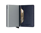 Secrid Slimwallet Vegetable Tanned Navy-Silver