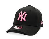 Dětská Kšiltovka New Era - 9FORTY Kids MLB Neon - NY Yankees - Black / Pink Glow