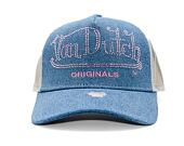 Kšiltovka Von Dutch - Trucker Fargo - Caps - Cot Twill Denim - Blue/ Pink