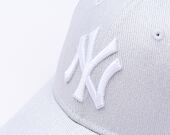 Dámská Kšiltovka New Era - MLB Metallic Denim 9FORTY - NY Yankees - Silver / White