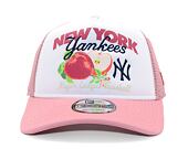 Kšiltovka New Era - MLB Fruit Graphic 9FORTY Trucker - NY Yankees - Pink