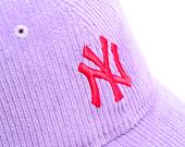 Dámská Kšiltovka New Era - MLB Cord 9TWENTY - NY Yankees - Purple / Energy Red